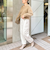 カシミヤ混ヘアリー2WAYプルオーバーニット