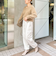カシミヤ混ヘアリー2WAYプルオーバーニット