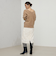 カシミヤ混ヘアリー2WAYプルオーバーニット