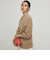 カシミヤ混ヘアリー2WAYプルオーバーニット