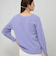 カシミヤ混ヘアリー2WAYプルオーバーニット