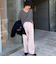 カシミヤ混ヘアリー2WAYプルオーバーニット