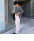 カシミヤ混ヘアリー2WAYプルオーバーニット