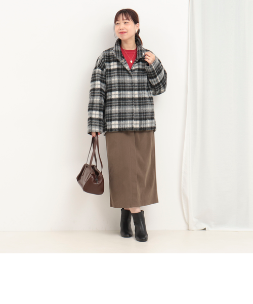 regleam 新品　コクーンシャギーコート オフホワイト コクーンシャギーコート｜COCOON SHAGGY COATの通販｜regleam