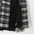 シャギーチェック後コクーンショートコート