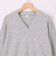 ミニスパンコールVネックプルオーバーニット