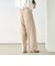 《セットアップ対応》ウォッシャブルダブルクロスワイドパンツ