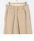 《セットアップ対応》ウォッシャブルダブルクロスワイドパンツ