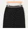 《セットアップ対応》エステルニットドットスカート
