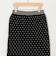 《セットアップ対応》エステルニットドットスカート