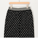 《セットアップ対応》エステルニットドットスカート