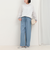 サイドラインデニムワイドパンツ
