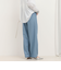 サイドラインデニムワイドパンツ