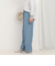 サイドラインデニムワイドパンツ