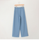 サイドラインデニムワイドパンツ