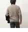 グレンチェック　モックネックニット