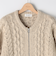 ケーブルZIP UPカーディガン