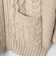 ケーブルZIP UPカーディガン