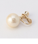 コットンパールイヤリング　12mm