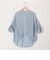 シアーデニムバンドカラーシャツ