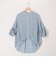 シアーデニムバンドカラーシャツ