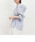 フード付きストライプシャツ