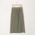 麻調×リブ切替スカート