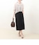 麻調×リブ切替スカート