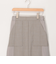 麻調×リブ切替スカート
