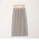 麻調×リブ切替スカート