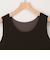 サテン×スムース裾レースタンクトップ