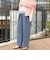 《セットアップ対応》シアーデニムワイドパンツ