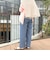 《セットアップ対応》シアーデニムワイドパンツ