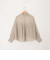 シアーリネンライク後ろプリーツシャツ