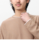 ウェーブ柄ジャガード　ダブルネック　ロンＴ