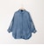 シアーデニムドルマンシャツ