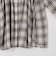 ウエスト絞りチェックシャツ