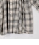 ウエスト絞りチェックシャツ