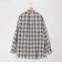 ウエスト絞りチェックシャツ