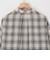 ウエスト絞りチェックシャツ