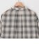 ウエスト絞りチェックシャツ
