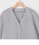 カット×シャツ切替Vネックカーディガン