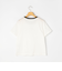 シルケット天竺衿配色ロゴTシャツ