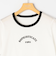 シルケット天竺衿配色ロゴTシャツ