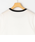 シルケット天竺衿配色ロゴTシャツ