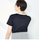 シルケット天竺衿配色ロゴTシャツ