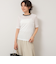 シアー配色トリミング半袖Tシャツ