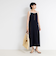 《手洗い可能》配色ニットロングキャミワンピース