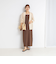 《手洗い可能》配色ニットロングキャミワンピース