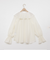 シアーラッフルブラウス